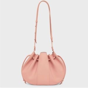 Mansur Gavriel Lilium Leather Bucket Bag in Dahlia NEW NWT